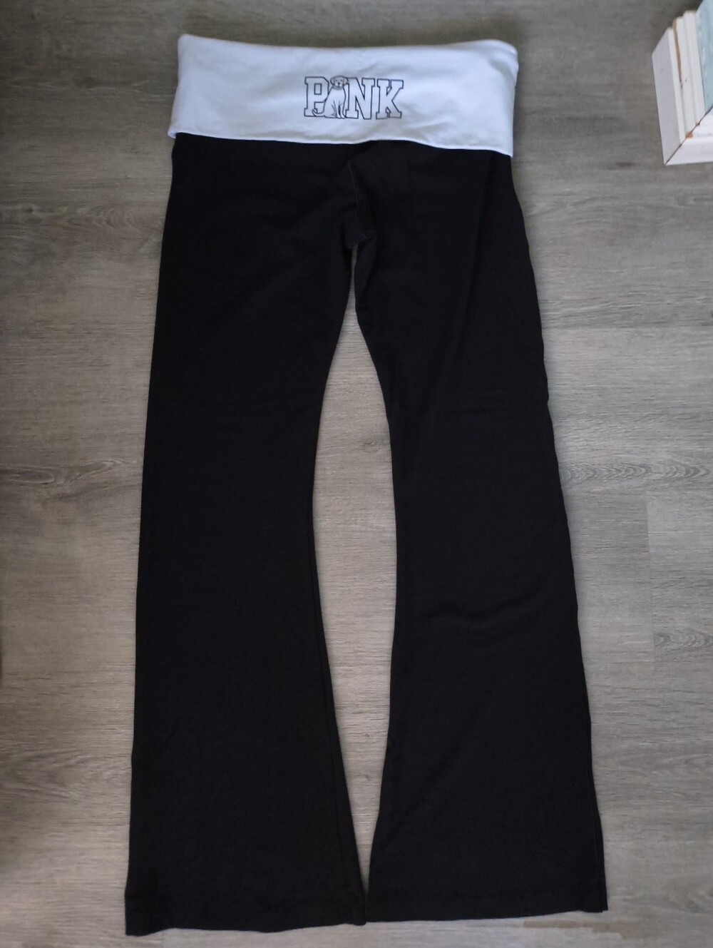 VS PINK fold Over Leggings Limited-Edition Spring Break Midnight Size L NWoT - Picture 6 of 7